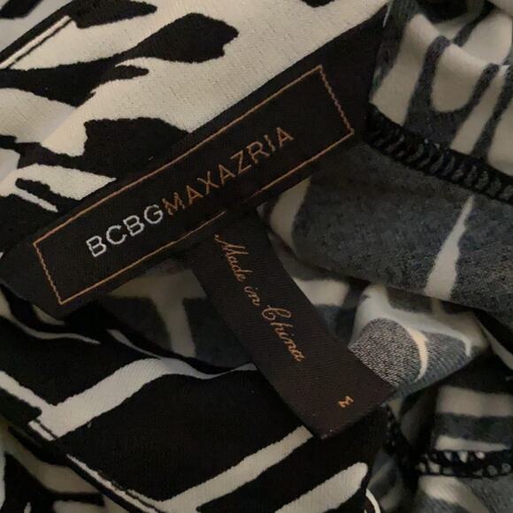 Black and white BCBG Maxazria shirt dress size medium - Picture 6 of 7